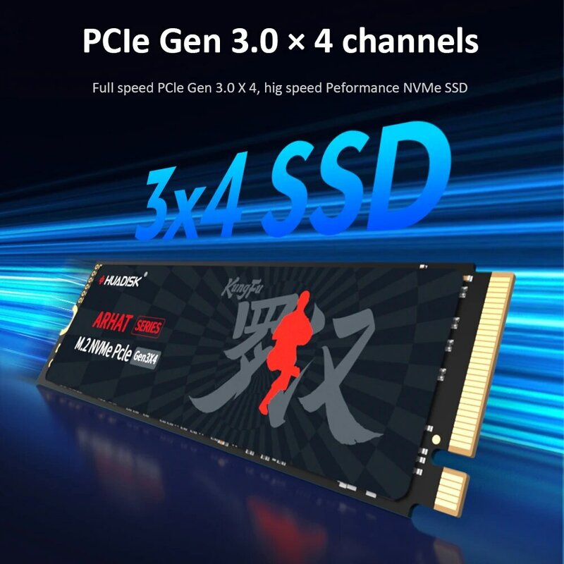 HUADISK M2 SSD NVMe 128 ГБ 256 ГБ 512 ГБ 1 ТБ 2 ТБ SSD M.2 2280 PCIe 3,0 TLC чип SSD Внутренний твердотельный диск для ноутбука Настольный ПК