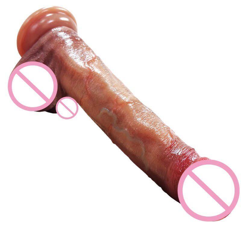 VaHp-masturbador femenino de silicona líquida relleno de testículos móviles, juguetes sexuales para niñas y mujeres, pene, falo, consolador, ventosa