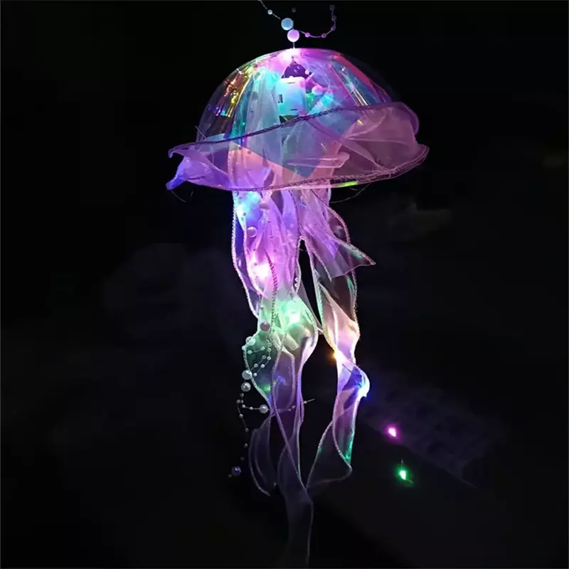 Lampu bunga kamar tidur lampu malam ubur-ubur bersinar untuk rumah taman pesta Festival dekorasi suasana hadiah kreatif