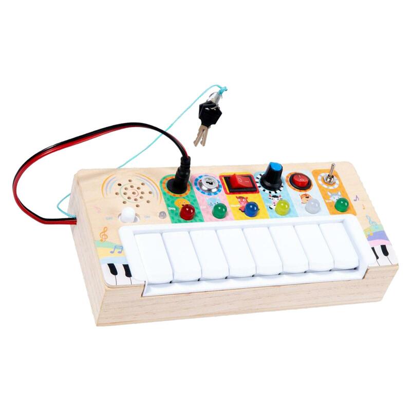 Baby Busy Board accessori Switch Piano Fine Motor Skill per bambini bambini 1-2 anni ragazze ragazzi giocattoli educativi precoci