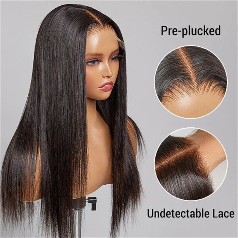 Raw Human Hair Wigs Glueless Wear and Go Lace Front Wig