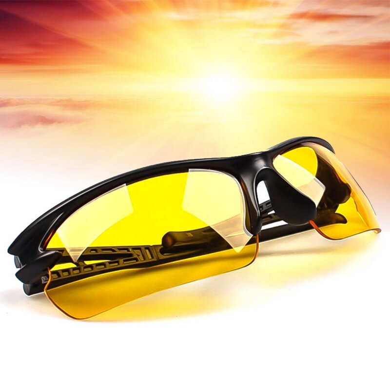 Occhiali da sole da ciclismo occhiali da sole antideflagranti-uv occhiali da bicicletta occhiali da campeggio Sport da viaggio occhiali da guida occhiali per la visione notturna