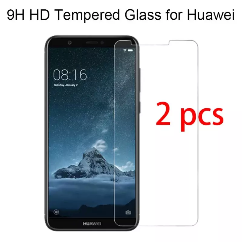 Твердая защитная пленка 9H, закаленное стекло 2 шт. для Huawei Mate 20 Lite 10 Pro 9 8 7, прозрачная защитная пленка для Huawei Mate S
