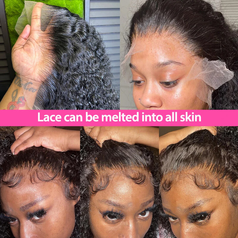 黒人女性のための人間の髪の毛のかつら,接着剤なしの短い正方形のカット,自然なヘアエクステンション,13x4