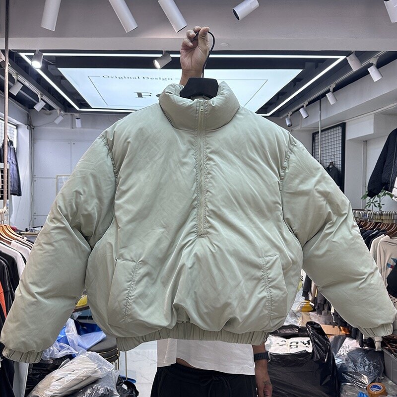 Half zipper cotton jacket