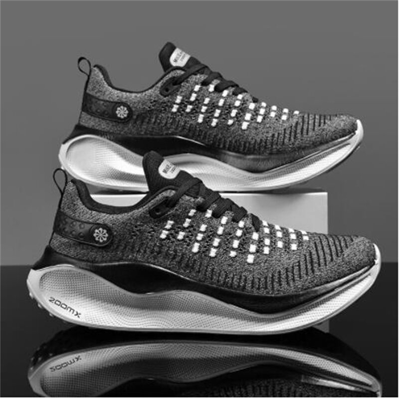 Original Designer Trainers Men Flyknit Breathable Anti-Slip Wear-Resistant Shock Absorption Running Shoes Jogging Sneakers 39-45