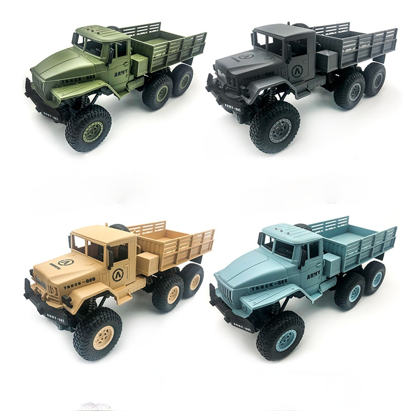 Tarjeta militar de simulación para niños, coche de Control remoto todoterreno, 1/16G, escalada, tracción en las cuatro ruedas, juguete de alta velocidad, 2,4