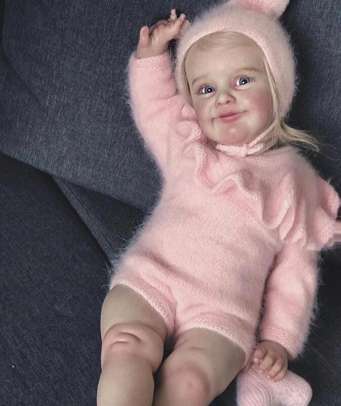 FBBD-Personalizado Reborn Baby Doll com Cabelo Enraizado à Mão, Boneca Já Acabada, Presente de Natal, Suprimentos Limitados, 26in