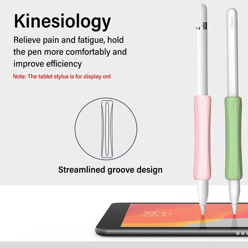 스타일러스 커버 실리콘 애플 펜슬 1 2 터치 스크린 펜 그립 케이스, 충격 방지 스크래치 방지, 미끄럼 방지 보호 슬리브 펜슬