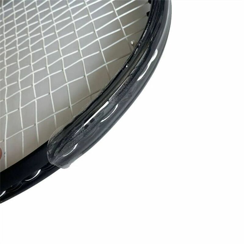 투명 라켓 헤드 스티커, 스크래치 방지 프레임 가드, 테니스 라켓 보호 테이프, 싱글 스트립, 37cm 라켓 프레임 가드