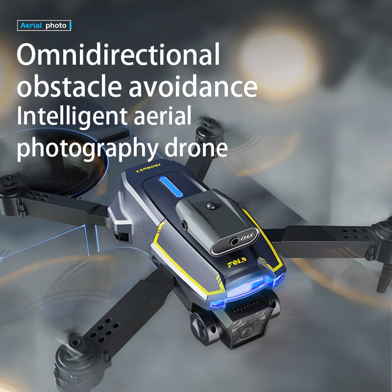 Brushless Fotografia Aérea Drone, RC Quadcopter, Evitar Obstáculos, Dobrável Avião Controle Remoto Brinquedo, Novo S2