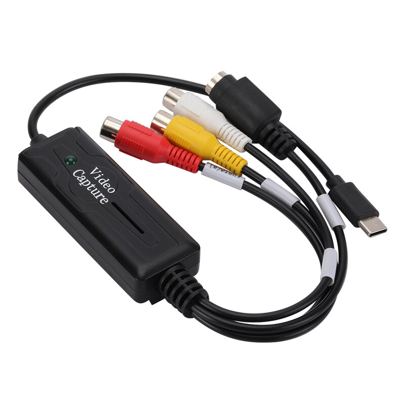 Adattatore per scheda di acquisizione Audio Video USB 3.1 DVD/VCD/MP4 Type-C Easy Cap convertitore Audio Video convertitore adattatore di acquisizione Audio