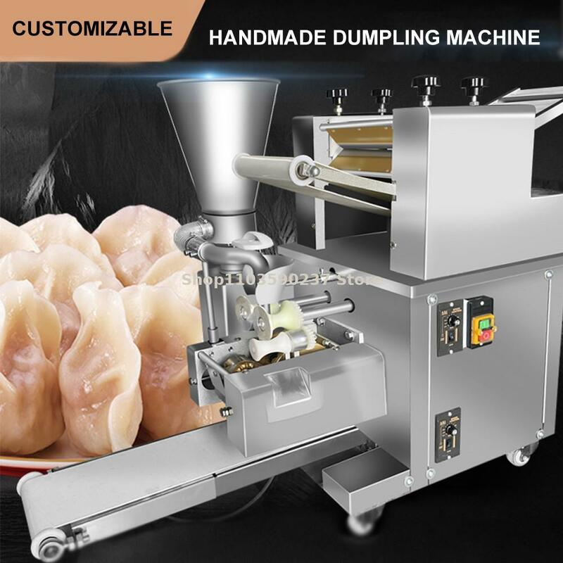 Máquina automática Dumpling Gyoza Wrapper, Empanada Samosa Tabletop Dumpling Maker, pele que faz a máquina, 110V, 220V
