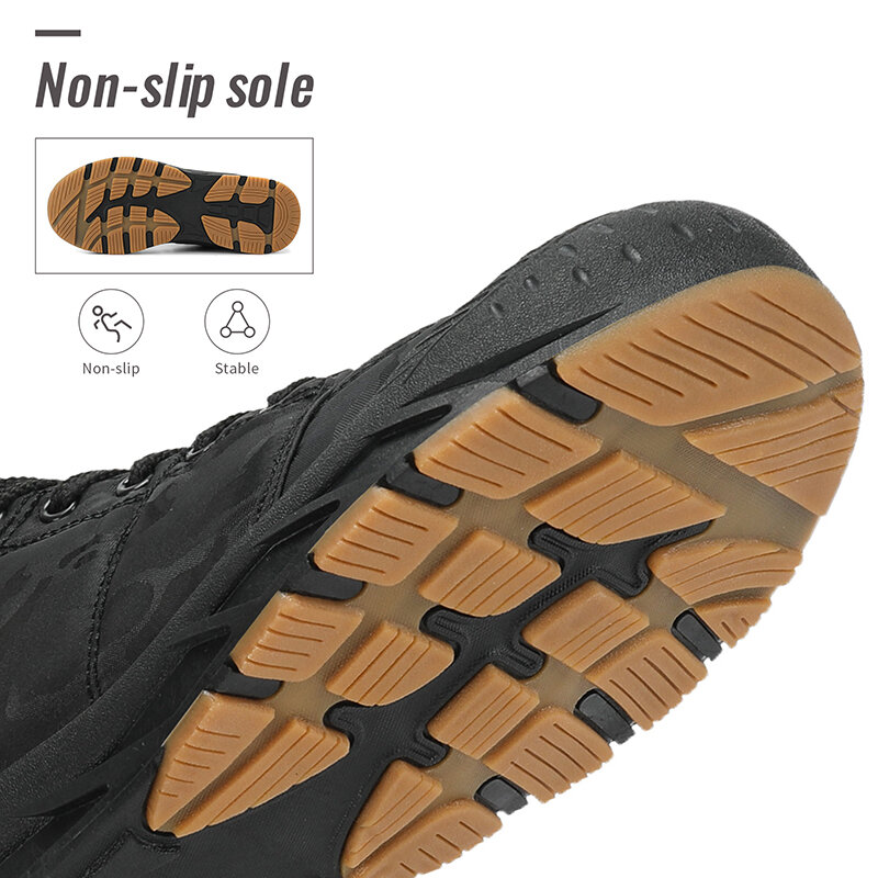 Sepatu Bot Pergelangan Kaki Tahan Air Pria Sepatu Bot Salju Mewah Hangat Musim Dingin Sneakers Luar Ruangan Pria Sepatu Bot Pria Karet Musim Dingin Ukuran Besar