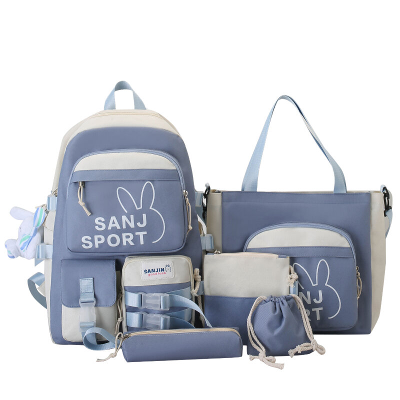 여아용 대형 학교 가방, 귀여운 초등 학교 백팩, 어린이 책 가방, 방수 노트북 여행 배낭