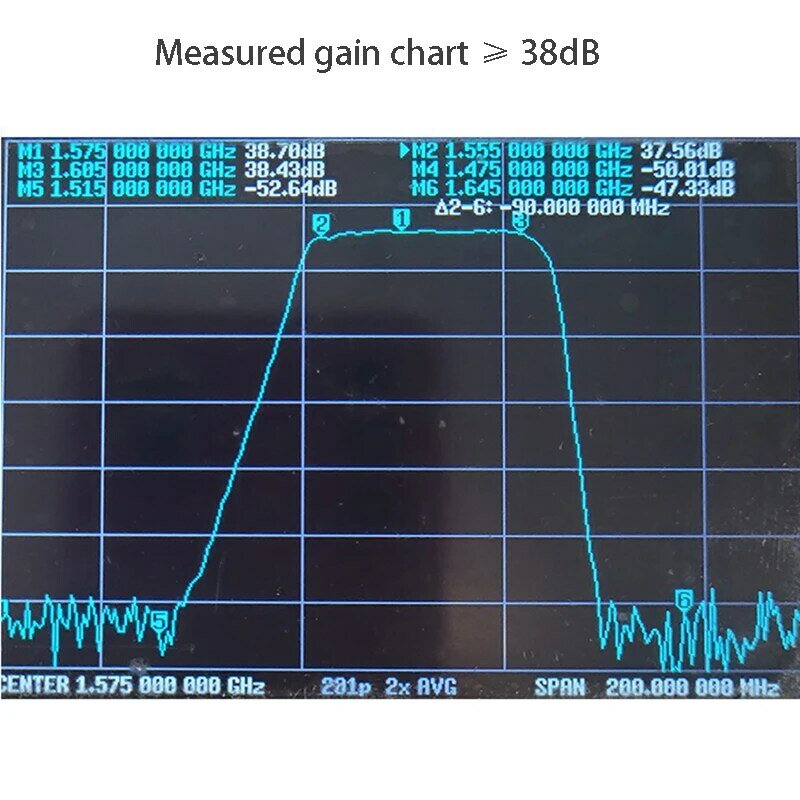 Amplifier frekuensi radio LNA RF, modul amplifier frekuensi radio LNA RF kebisingan rendah 1575MHz lapangan GPS BD