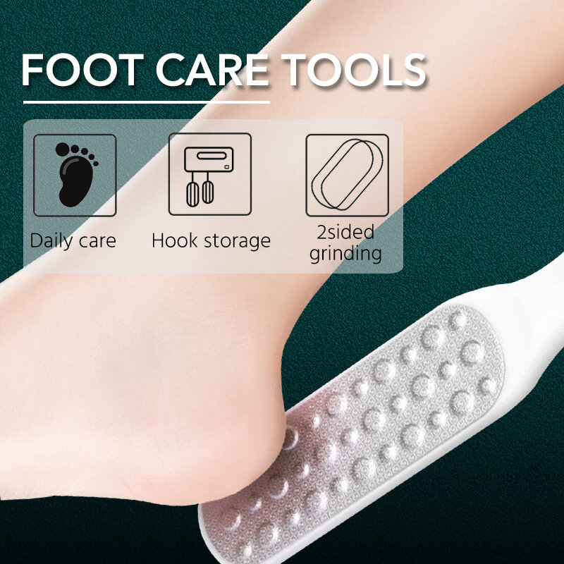 1Pcs Double Side เท้าแฟ้ม Professional Rasp ส้นขูด Hard Dead Skin แคลลัส Remover Pedicure แฟ้มเท้าเครื่องขูด
