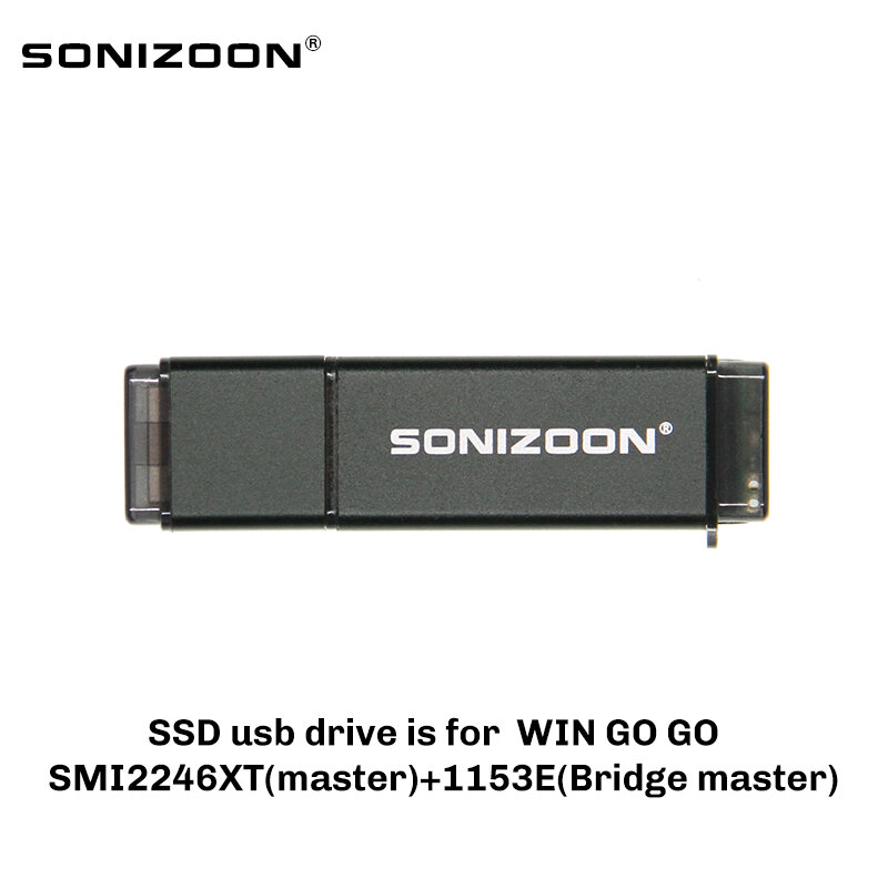 Sonizoon SSD Của Wintogo Rắn USB3.1 USB3.0 128GB 256GB Di Động SSD Drivepc