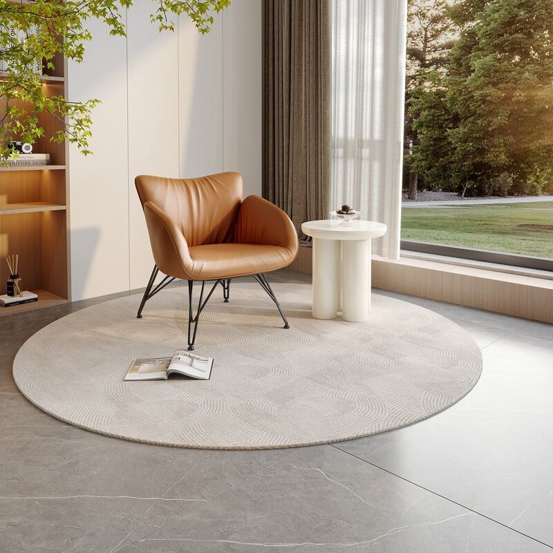 Fauteuil d'appoint en cuir avec cadre en acier, chaise simple moderne, salon