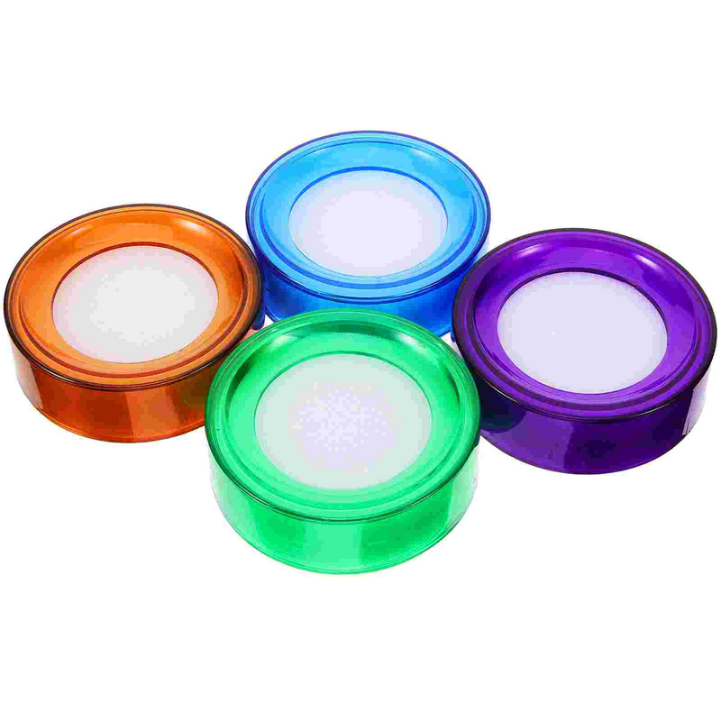 4 Pcs Money Counting Cylinder Fingertip Moisteners for Sorting Paper Convenient Sponge Dipping Tank