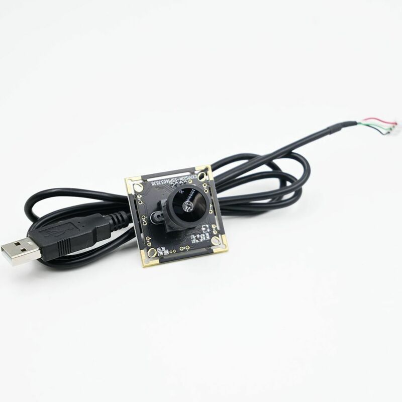 Modul kamera 720P USB tanpa kabel, 1MP 30FPS fokus tetap Webcam Mini RGB untuk industri sudut lebar pengenalan gambar