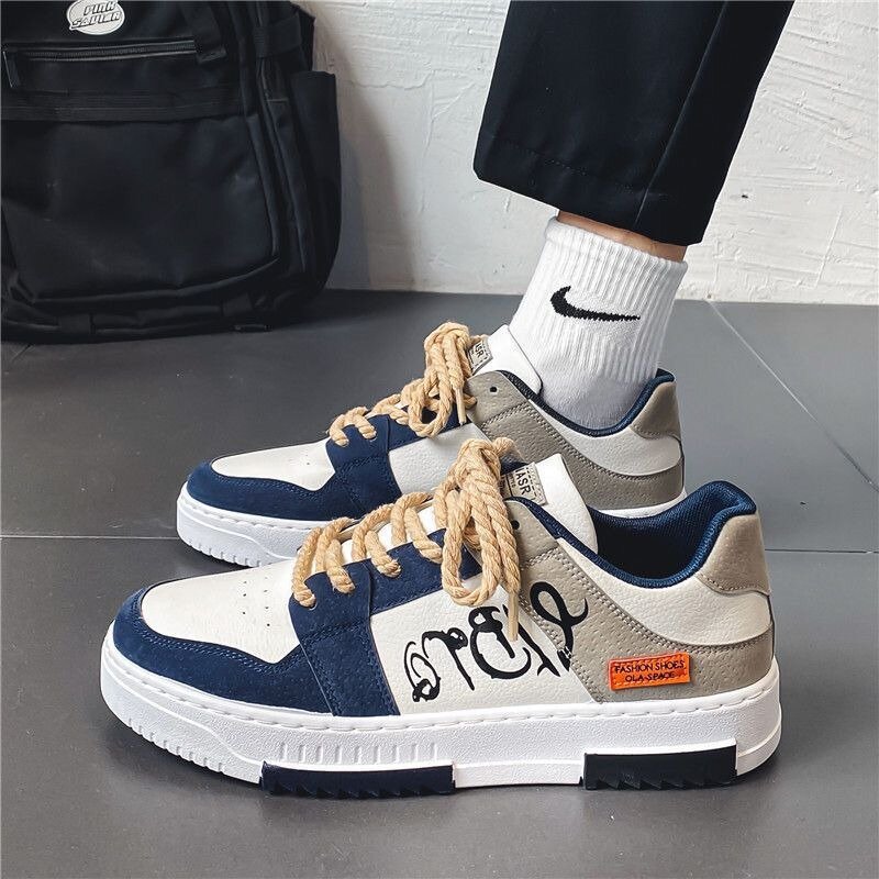 Mode Heren White Board Shoes Designer Trend Veters Platform Sneakers Tennis Tranining Schoen Student Outdoor Casual Wandelschoen