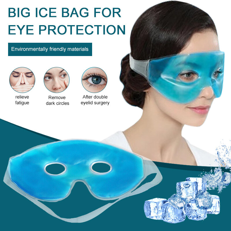 Cooling Ice Eye Mask, Eye Mask, alívio da fadiga, remover círculos escuros, frio, máscara de sono, gel relaxante, Eye Pad, TSLM1