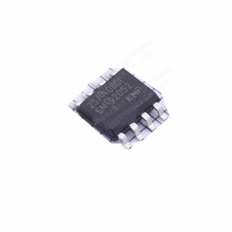 Chip de memória IC, pacote 25AA080D-I SOP-8, 10pcs