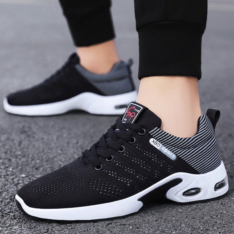2023 new men Shoes trend men's shoes breathable lace-up running shoes Korean version light casual sports shoes