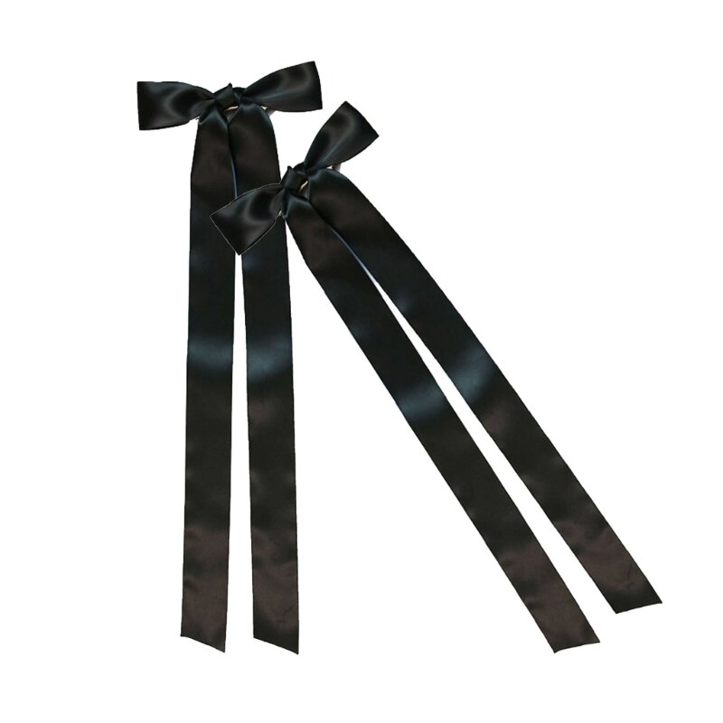 2 uds cinta en capas Bowknot pinza para adolescentes elegante horquilla trenzas pinza para
