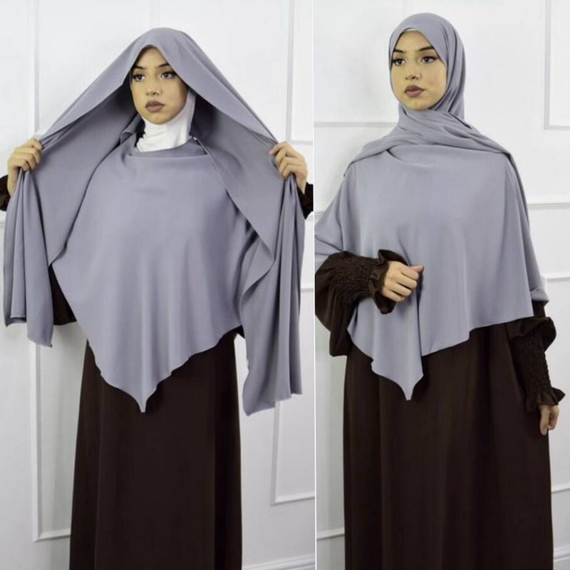 Hijab Abaya jilbab Muslim Fashion untuk wanita Abayas Khimar Jersey wanita syal kepala Islam Turban bungkus instan