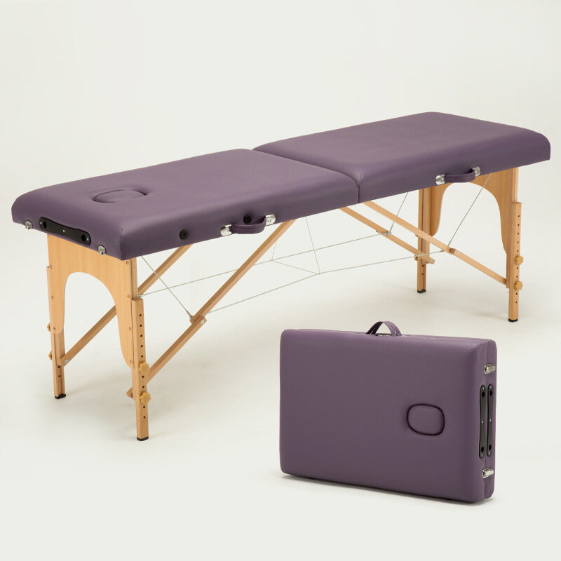 Складная кровать для салона красоты Профессиональные портативные спа массажные столы складные с сумкой мебель для салона деревянная 185x6 0/185x70 см