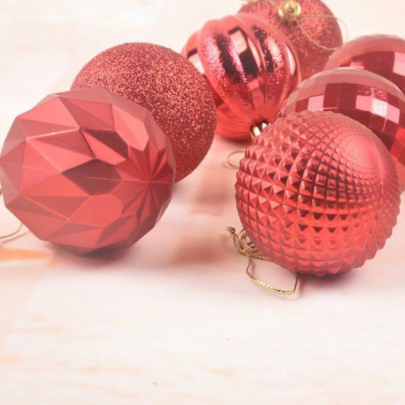 Bolas de elfos de Navidad, bolas colgantes de Navidad, bolas decorativas de elfos de Navidad, bolas inastillables para vacaciones de árbol de interior al aire libre