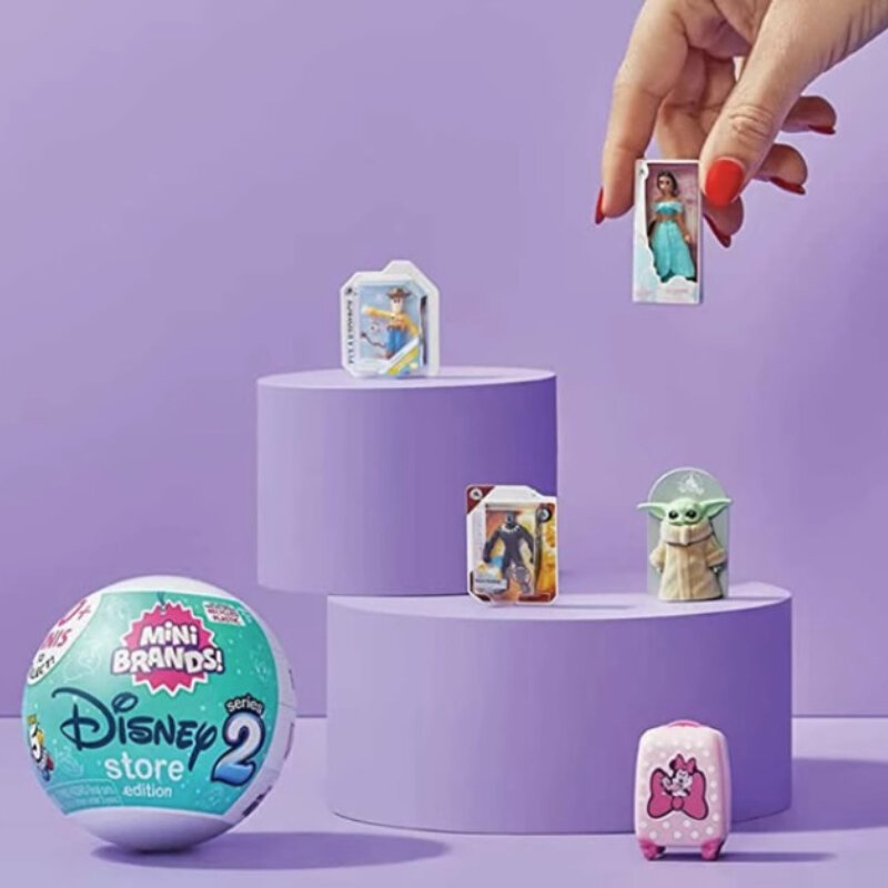 Disney Gashapon Capsule Toy 5 Surprise Mini Brands Blind Ball Miniature Toys Cartoon Figures Collectible Toys Kids Birthday Gift