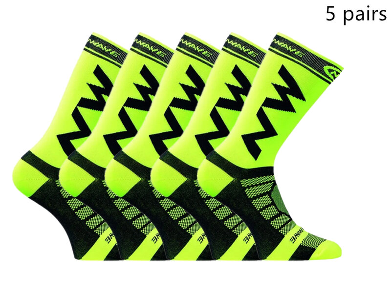 5 pairs of NW high-quality breathable sports socks, suitable for running, mountain cycling, and outdoor 