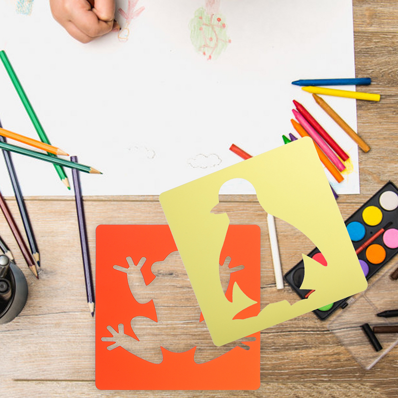 24-częściowy szablon do malowania na chodniku dla dzieci Szablony do kredy Pp Kreatywny rysunek