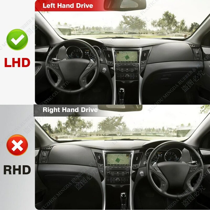 แผงหน้าปัดรถยนต์กันยูวีสำหรับ Hyundai Sonata I45 2010 2011 2012 2013 2014แผงหน้าปัดม่านบังแดดกันยูวีพรมอุปกรณ์เสริมรถยนต์
