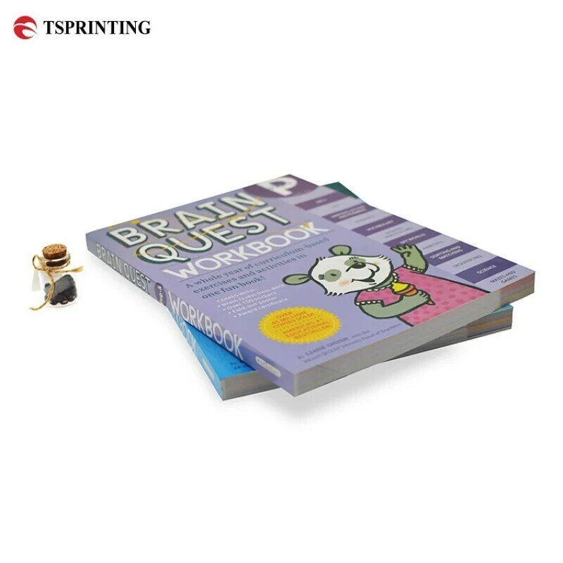 custom Paperback Soft Cover Puzzle Softcover Books Printing for Children Customized on Demand Perfect Binding Book Printing Serv
