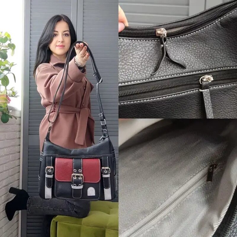 Винтажная сумка через плечо Y2K, женская сумка-мессенджер высокого качества в стиле хип-хоп, большая женская сумочка для поездок