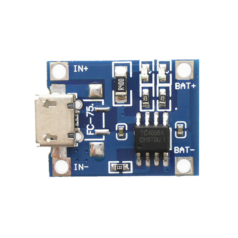 Pour MICRO USB version l'autorisation pour les développements de batterie au lithium et protection carte intégrée TP4056 FC-75 de protection contre les surintensités
