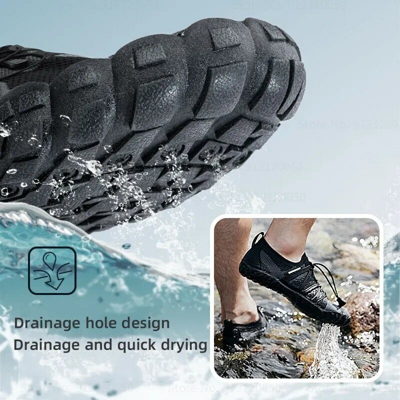 Naturehike Men Quick Dry Water Shoes Breathable Wading Sneakers Beach Rubber Sneakers Outdoor Sports Shoes Summer Swimming Shoes