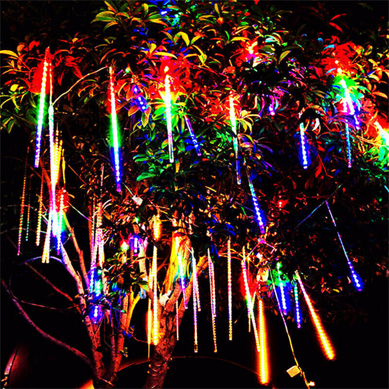 Luzes de chuva LED meteoro chuveiro, luz impermeável da corda, alto brilho, economia de energia, 11,8 polegadas, 30cm, IP65, Dropship