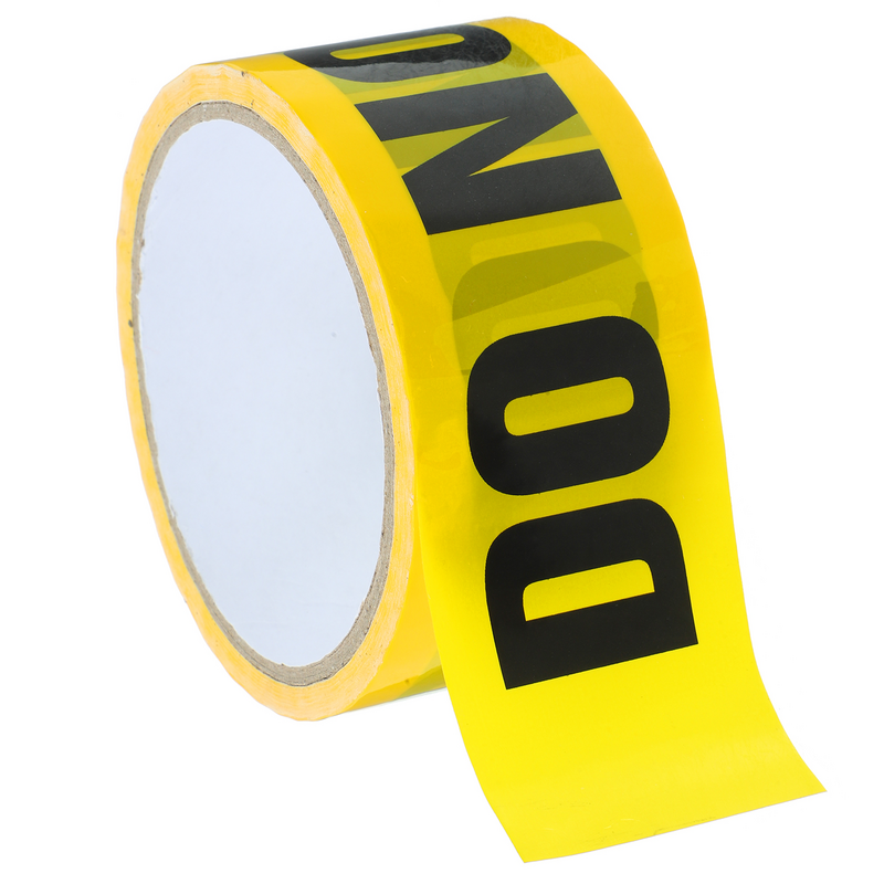 Halloween Decor Masking Tape, Yellow Caution Tape, Obrigado Mantenha Fora Não Digite Warning Danger Tape Roll