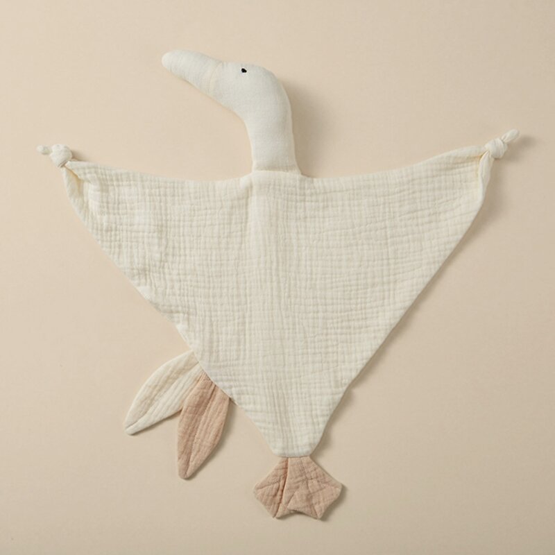 Gooses กอดของเล่นปลอบโยนเด็กทารกผ้าฝ้ายนอนเนื้อนุ่มนอนผ้าห่มผ้ามัสลินของเล่นสำหรับเด็กวัยหัดเดิน