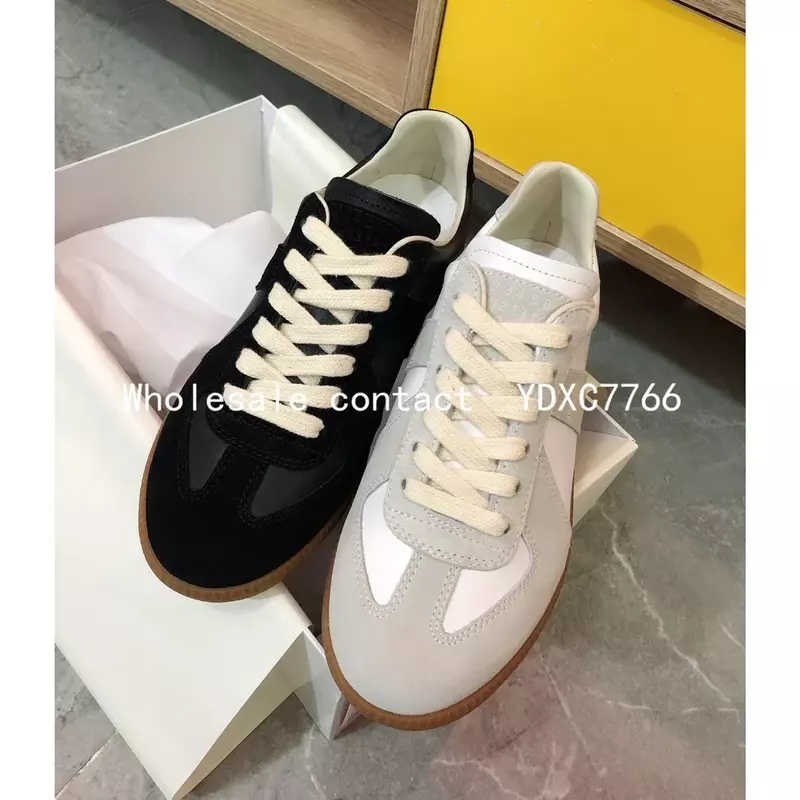 New Genuine Leather Running Shoes Spring and Autumn Flat Bottom Lace up Little White Shoes Retro Casual Sports Women's Shoes