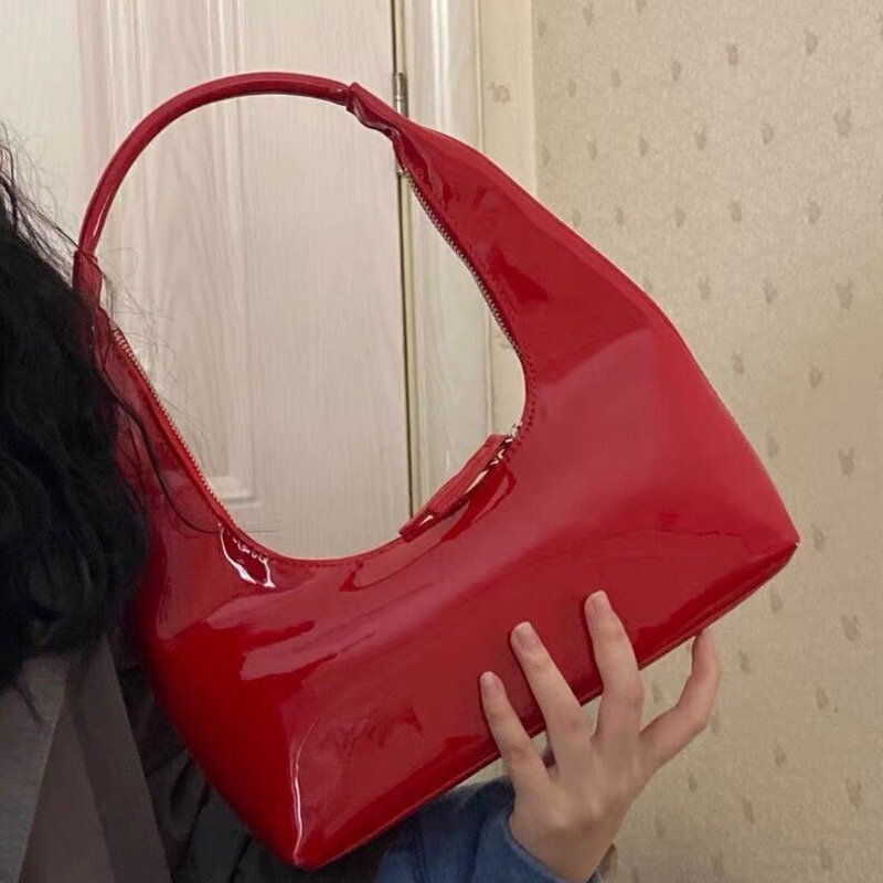 Single Luxury Glossy Shoulder Trendy Bag Underarm Handbags For Women Casual High-Quality Messenger Versatile Crossbody Fashion