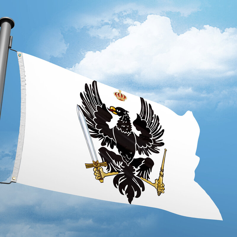 Bandeira do reino prússia (1803-1892) 3 * 5ft 90*150cm alemanha bandeiras logotipo personalizado decoração para casa banners poliéster resistência uv