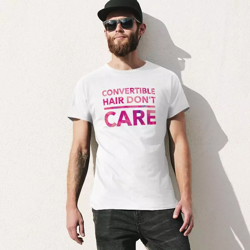 Cabrio Haar kümmern sich nicht T-Shirt niedlichen Tops Sommer Top Herren T-Shirt