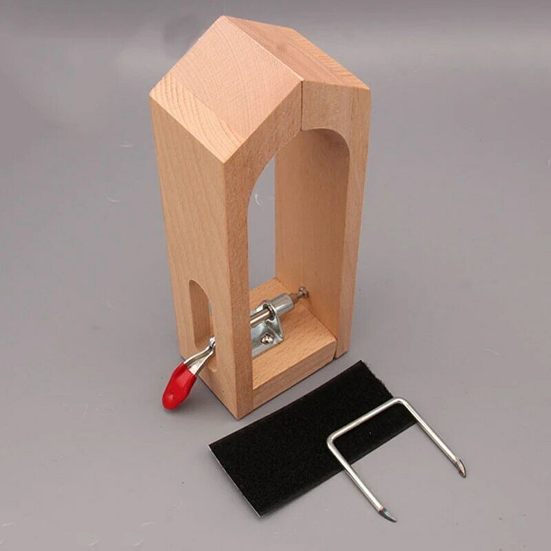 Clips de madera cosidos a mano, marco de madera Simple, herramientas de bricolaje de cuero hechas a mano, herramientas de Clips de retención