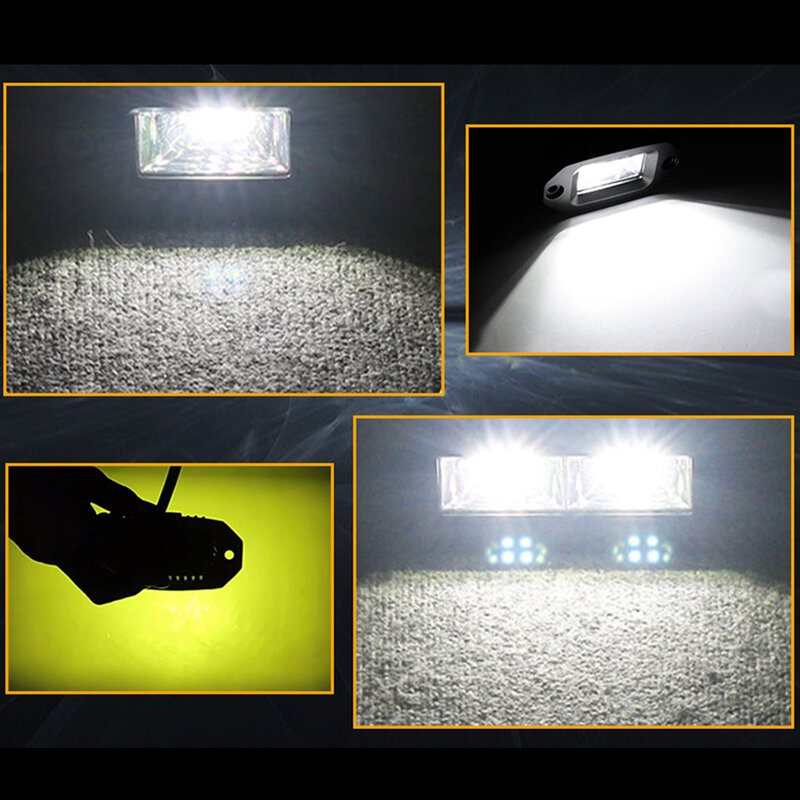 20W podtynkowe podwody LED zalane robocza listwa oświetleniowa 6500K wodoodporne lampa Led do pracy do jazdy mgłą do zapasowego silnika samochodowego